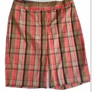 Jones New York Women’s Plaid Casual Shorts